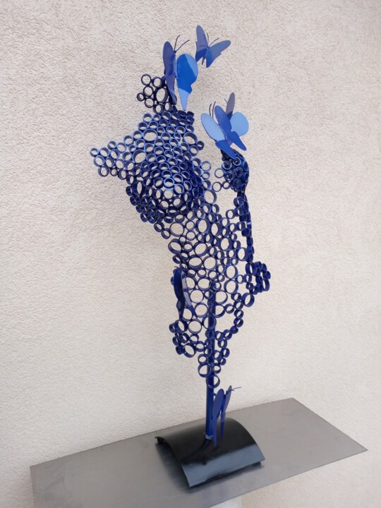 雕塑 标题为“Buste papillon 0056” 由Michel Vasseur, 原创艺术品, 金属