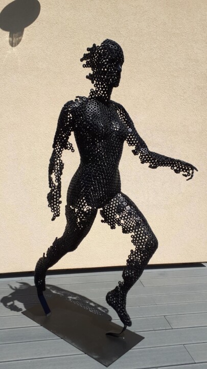 雕塑 标题为“Buste déchiré 01” 由Michel Vasseur, 原创艺术品, 金属