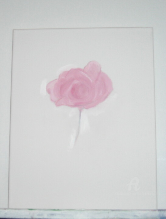 Painting titled "The Rose" by Michela Curtis, Original Artwork, Oil