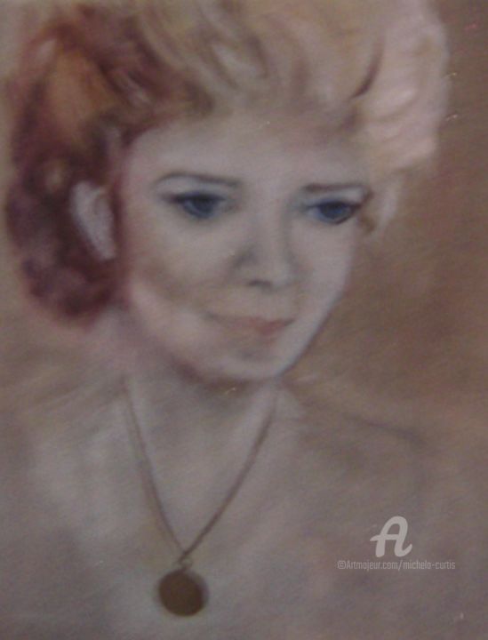 Painting titled "The Necklace" by Michela Curtis, Original Artwork, Oil