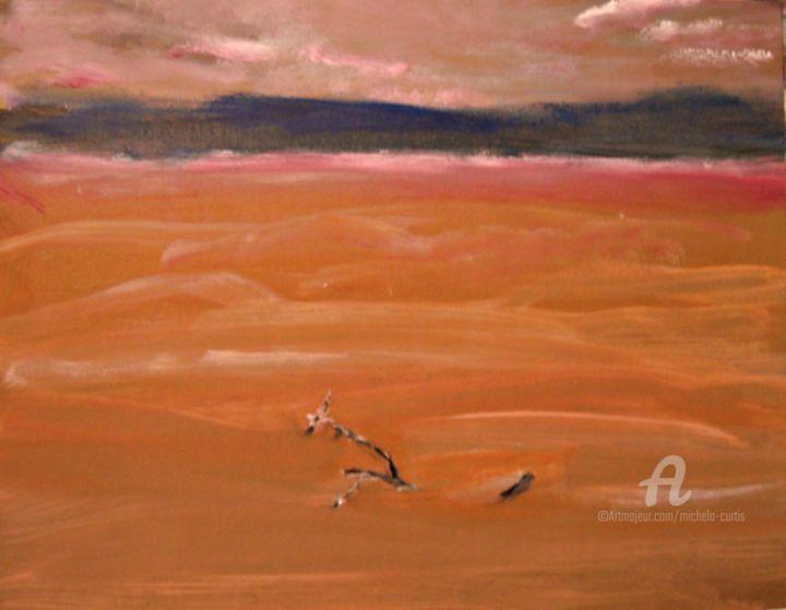 Pittura intitolato "Horizon" da Michela Curtis, Opera d'arte originale, Olio