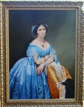 Painting titled "Princesse de Broogl…" by Michel-Ange Médina, Original Artwork, Oil