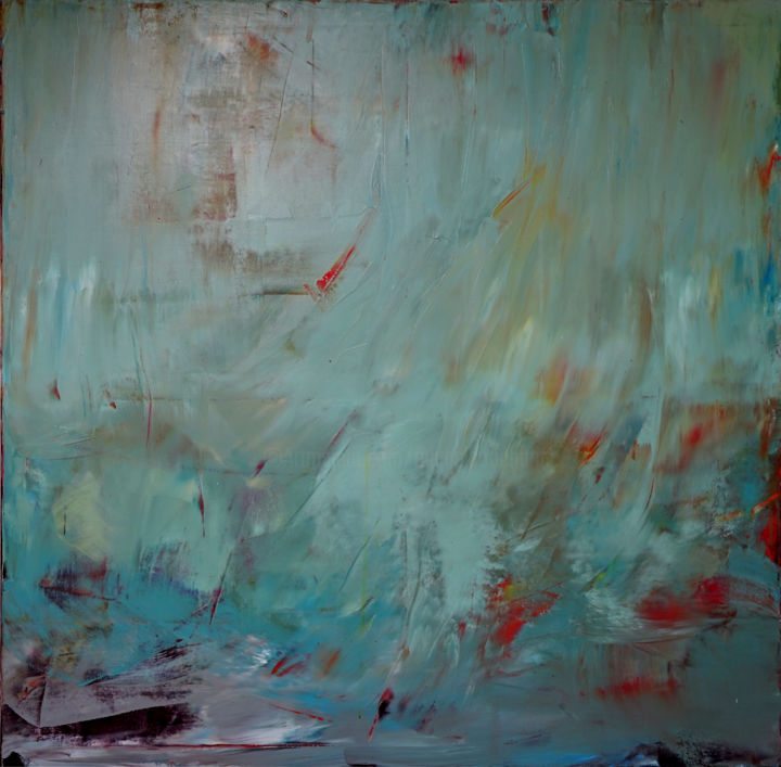 Pittura intitolato "Surface N°12" da Michel Boucharinc, Opera d'arte originale, Acrilico Montato su Telaio per barella in le…