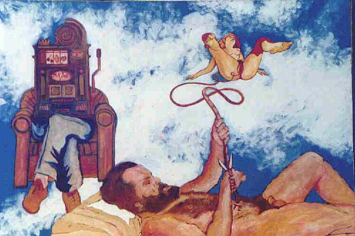 Peinture intitulée "Psychanalyse" par Michel Debray, Œuvre d'art originale, Huile