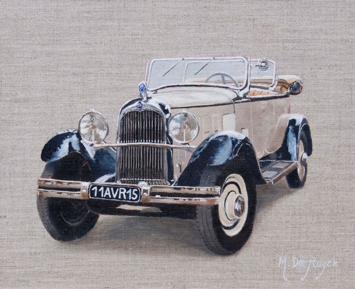 Painting titled "Citroën C6" by Michel De Ruyck, Original Artwork