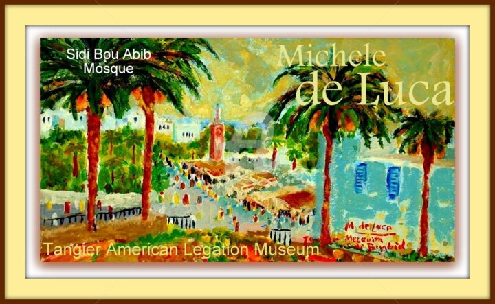 Pintura intitulada "Tangier American Le…" por Michele De Luca, Obras de arte originais