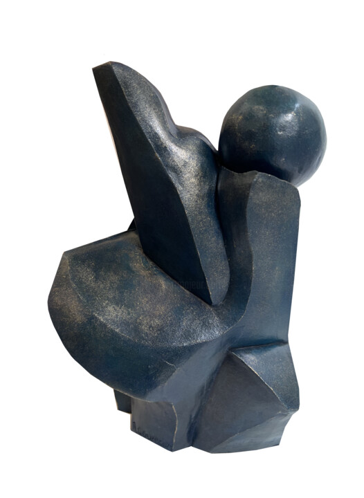 Sculptuur getiteld "Récréation" door Michèle Goumain, Origineel Kunstwerk, Terra cotta