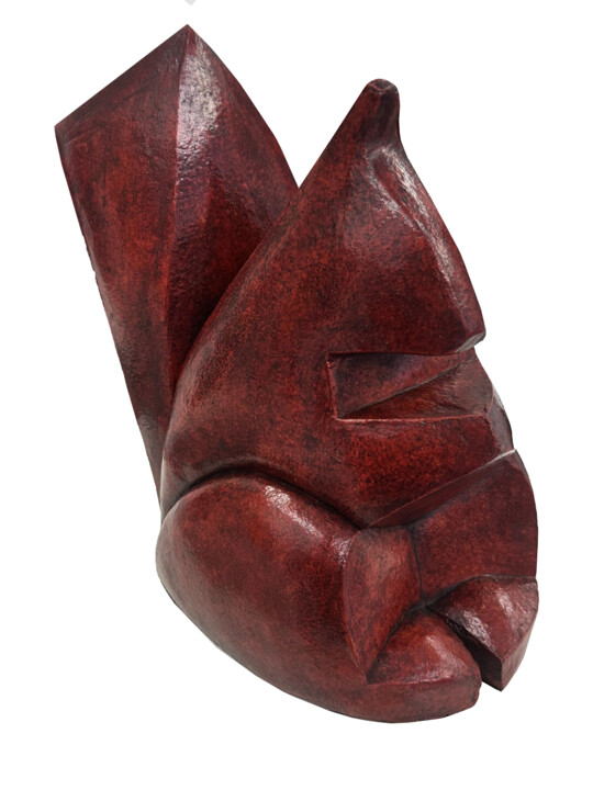 Skulptur mit dem Titel "L’Ecureuil" von Michèle Goumain, Original-Kunstwerk, Terra cotta