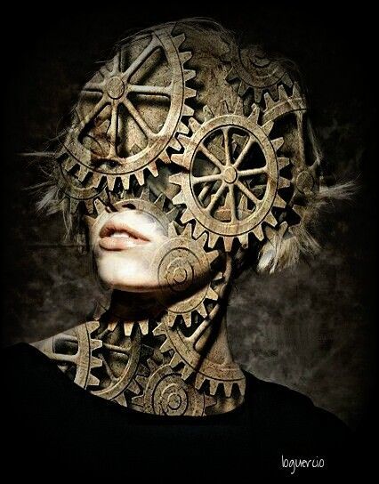 Digitale Kunst getiteld "Meccanismi mentali" door Michele Loguercio, Origineel Kunstwerk