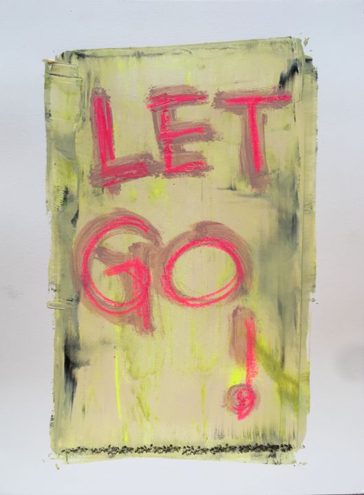 Painting titled "Let Go!" by Michele Lysek (WP11), Original Artwork, Acrylic