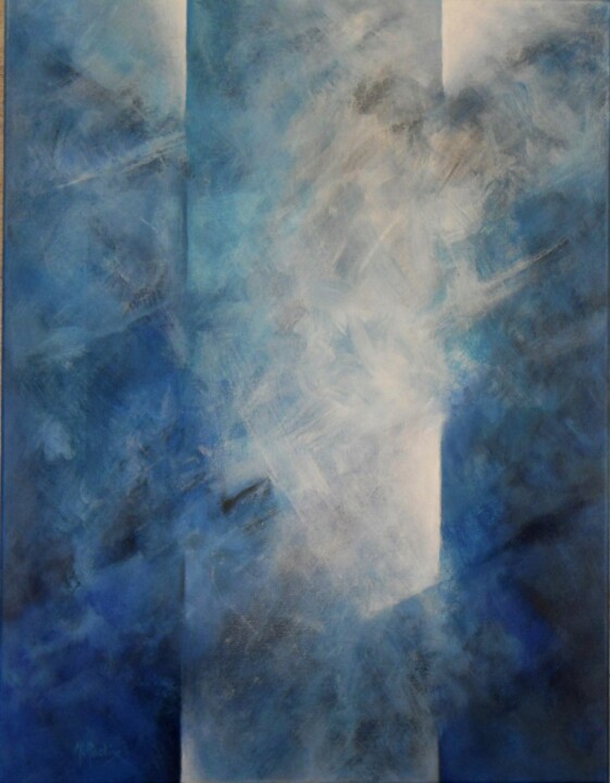 Malerei mit dem Titel "Vibrante clarté de…" von Michèle Radix, Original-Kunstwerk, Acryl