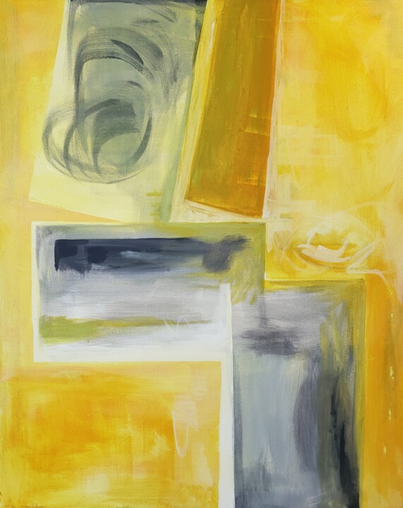 Painting titled "Illegada" by Michele Rene, Original Artwork, Acrylic