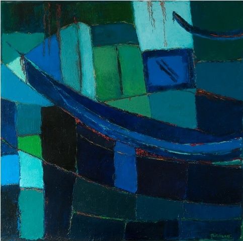 Peinture intitulée "Sans titre - ref 330" par Michele Irailau, Œuvre d'art originale, Huile