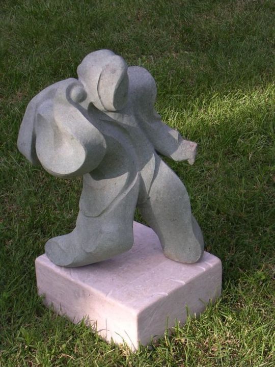 Sculpture intitulée "Il viandante(le pél…" par Michele Soro, Œuvre d'art originale