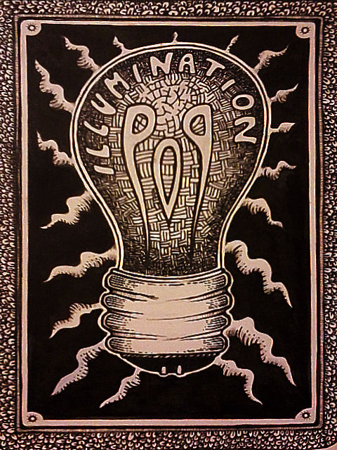 Drawing titled "illuminatio-n.jpg" by Michele Stradi, Original Artwork, Marker