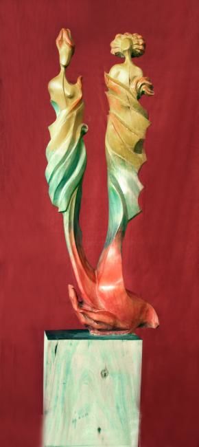 Sculpture intitulée "Flamme" par Michel Ferre, Œuvre d'art originale