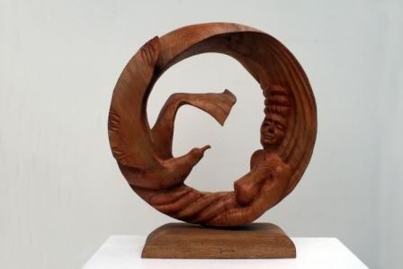 Sculpture intitulée "Dans ton sillage" par Michel Ferre, Œuvre d'art originale