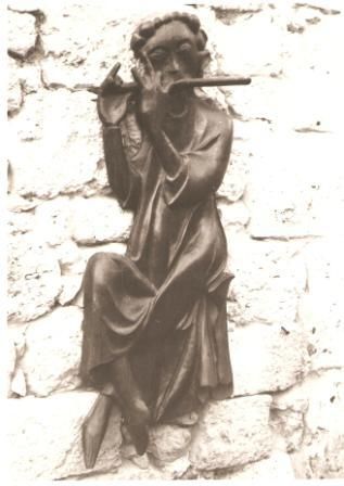 Sculpture titled "Joueur de Flûte" by Michel Ferre, Original Artwork