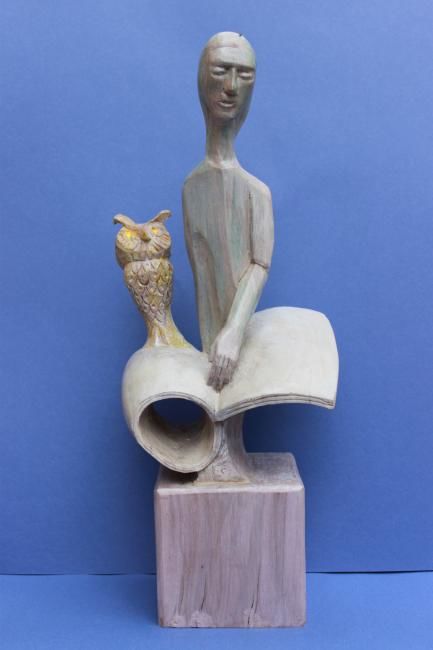 Sculpture titled "Etude" by Michel Ferre, Original Artwork, Wood