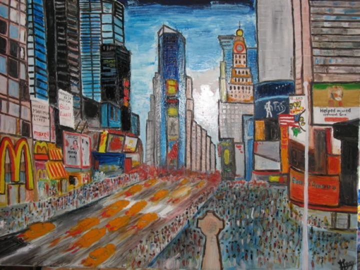 Painting titled "ny.jpg" by Michel Gay, Original Artwork, Oil