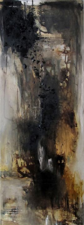 Peinture intitulée "Bois Cendré 1" par Michelle Margary, Œuvre d'art originale, Autre
