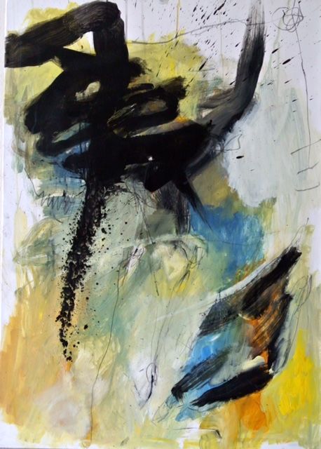 Peinture intitulée "Ombre Chinoise 2" par Michelle Margary, Œuvre d'art originale, Acrylique