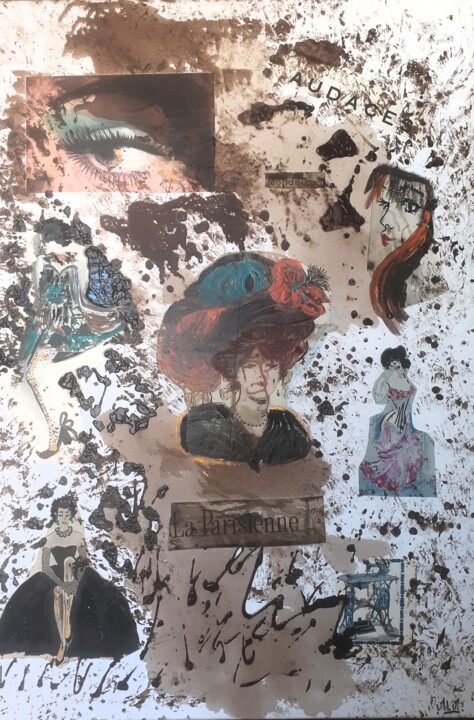 Pittura intitolato "oser la mode" da Michelle Mata, Opera d'arte originale, Collages