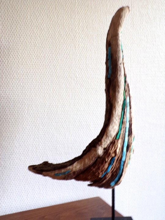 Escultura titulada "L'oiseau" por Michelle Vaillant, Obra de arte original, Mosaico