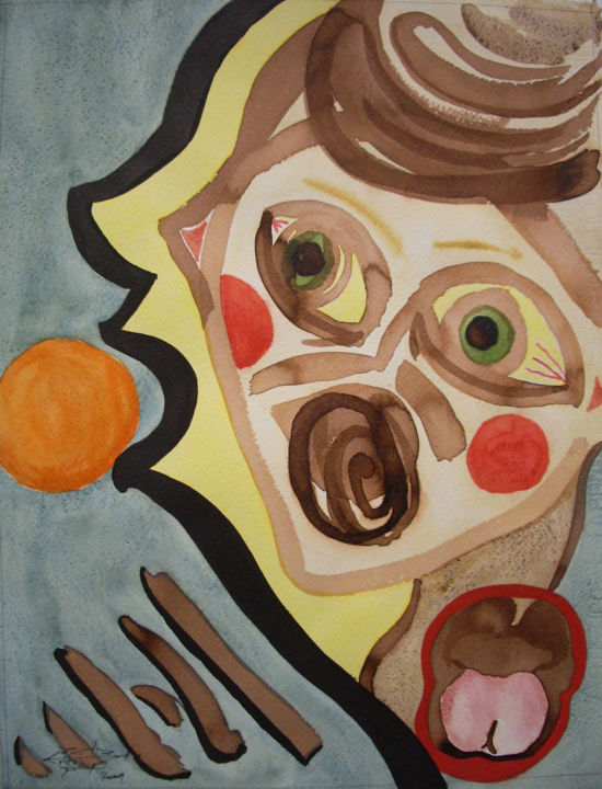 Peinture intitulée "Le Beuglant" par Michel Munier, Œuvre d'art originale, Huile
