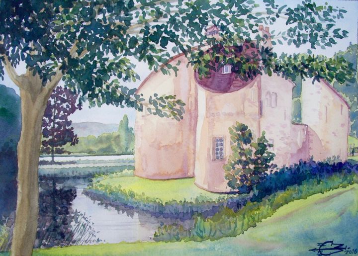 Chateau De La Chasse Iii En Foret De Montmorency Peinture Par Michel Munier Artmajeur