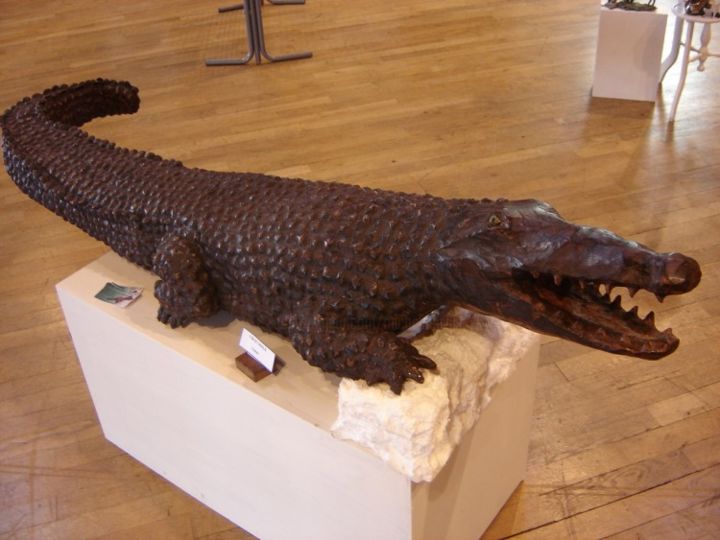 Sculpture titled "crocodile" by Michel Neuville, Original Artwork