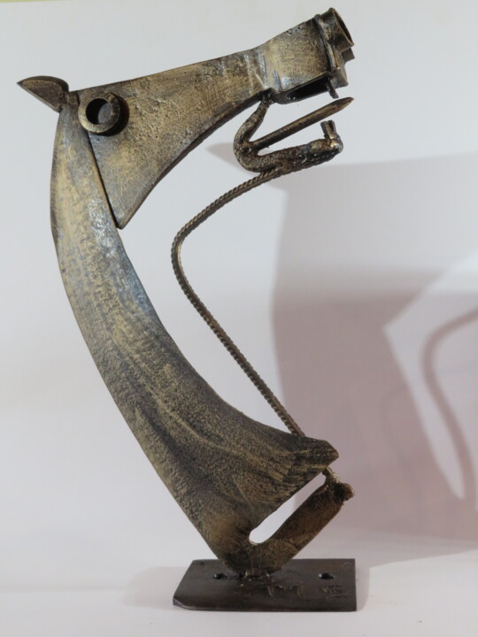 Sculpture titled "Guernica" by Michel Sidobre, Original Artwork, Metals