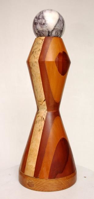 Escultura intitulada "cheminée de Cappado…" por Michel Velghe, Obras de arte originais