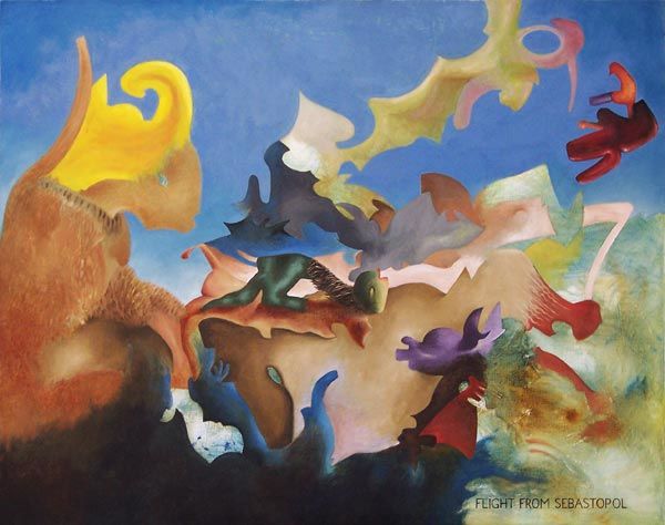 Pittura intitolato "Flight from Sebasto…" da Michael Paysden, Opera d'arte originale