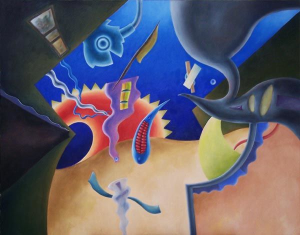 Pittura intitolato "Bride & groom" da Michael Paysden, Opera d'arte originale,