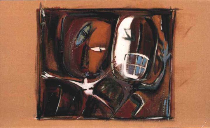 Peinture intitulée "4" par Mic Chalvidal, Œuvre d'art originale,