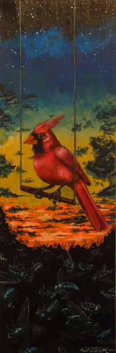 Painting titled "Lendemain.jpg" by Mikotank, Original Art, Acrylic