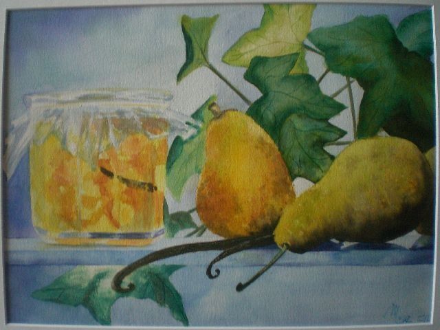 Painting titled "citron" by Mickael Thébault, Original Artwork