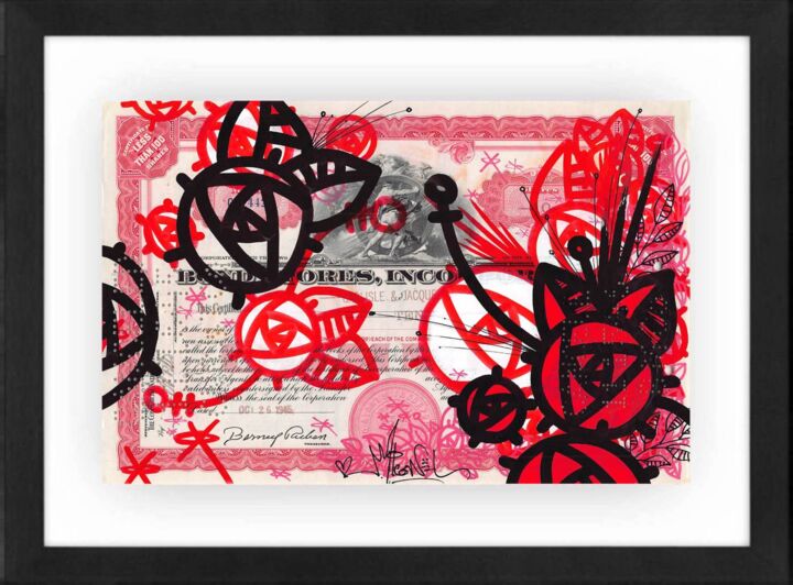 "Red Roses" başlıklı Tablo Micowel tarafından, Orijinal sanat, Akrilik