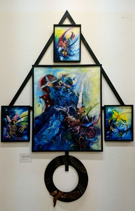 Peinture intitulée "Tazghayet n ilmajag…" par Imene.B, Œuvre d'art originale, Huile