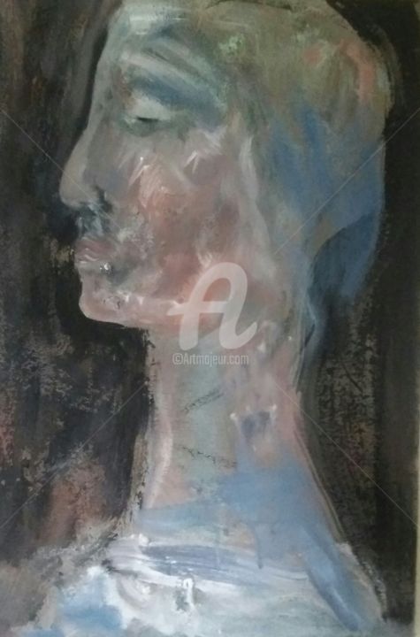 Painting titled "State of mind...." by Mie Gers, Original Artwork