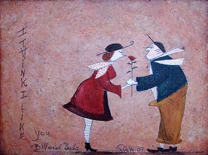 Painting titled "I think I like you" by Mieke Van Steenbergen-Rijkers, Original Art, Oil