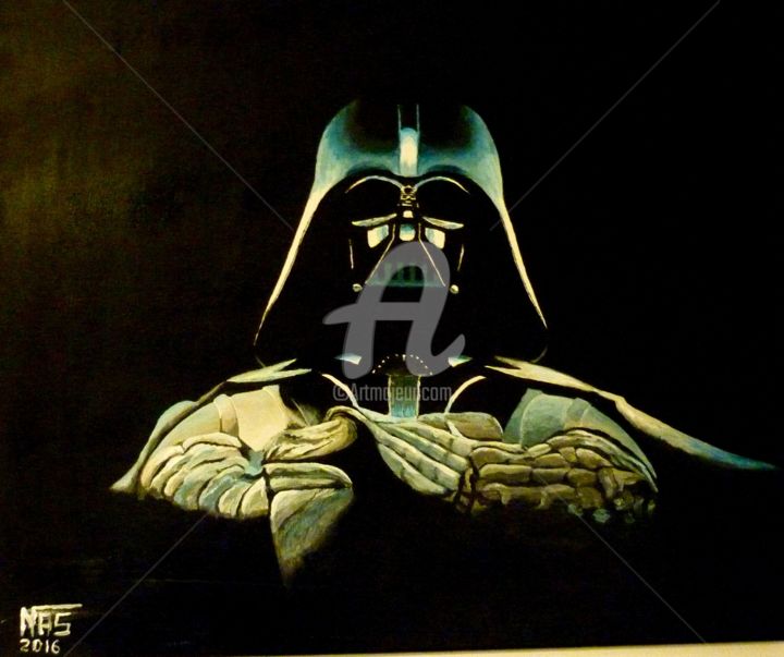 Pintura titulada "Vader" por Nas, Obra de arte original, Acrílico