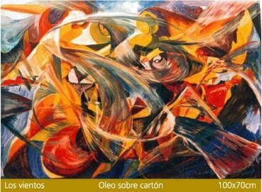 Pintura intitulada "Los Vientos" por Miguel Angel (Pintura) Sanfurgo, Obras de arte originais