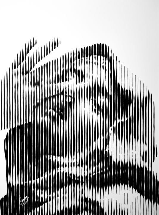 Dibujo titulada "¿Has sido tú? 17" por Miguel Angel Lozano Bonora, Obra de arte original, Acrílico