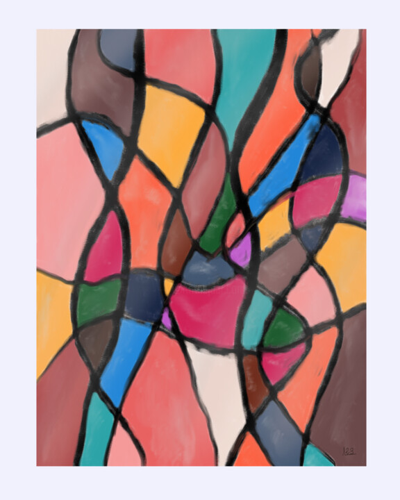 「Colors」というタイトルのデジタルアーツ Miguel Sanguesaによって, オリジナルのアートワーク, デジタル絵画