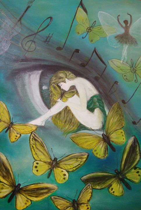 Pittura intitolato "emotii-de-primavara…" da Ella, Opera d'arte originale