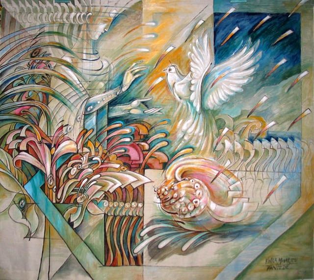 Painting titled "Fantasy" by Vintila Constantin Mihaescu, Original Artwork