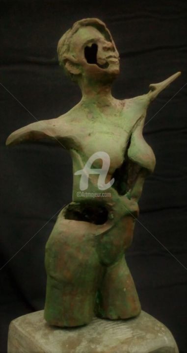 Sculpture intitulée "Baile" par Josue Mena, Œuvre d'art originale, Coulage