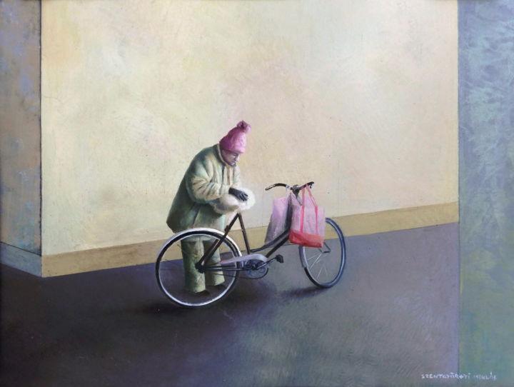 Pintura intitulada "easten-eurpean-cycl…" por Miklós Szentgyörgyi, Obras de arte originais, Óleo